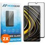 Mobigear Premium POCO M3 Panzerglas Gehärtetes Glas Displayschutz - Hüllenfreundlich - Schwarz (2er Pack)