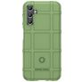 Mobigear Rugged Shield Samsung Galaxy A24 Hülle Flexibles TPU Backcover Stoßfest - Grün
