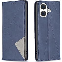Mobigear Rhombus Slim iPhone 17 Hülle Klapphülle - Blau