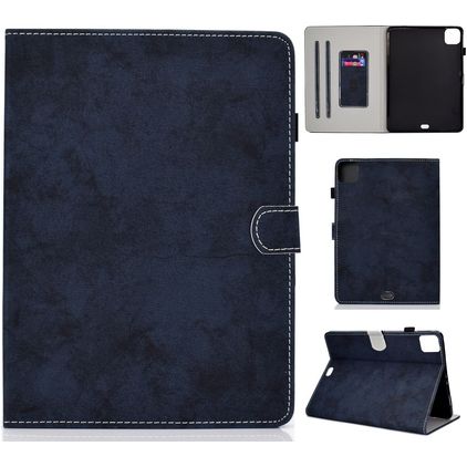 Mobigear Folio iPad Air 4 (2020) Hülle Klapphülle + Stifthalter - Dunkelblau