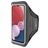Mobiparts Comfort Fit Handyhalterung Joggen Samsung Galaxy A13 4G Sporthülle Neopren Sportarmband - Schwarz