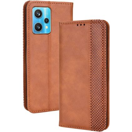 Mobigear Sensation Realme 9 Pro Plus Hülle Klapphülle Geldbörse - Braun