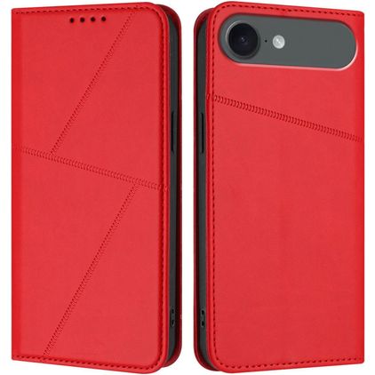 Mobigear Frosted Flip iPhone Air Hülle Klapphülle Geldbörse - Rot