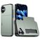 Mobigear Card iPhone 18 Hülle Hardcase Backcover Stoßfest mit Kartenhalter - Dark Green