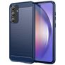 Mobigear Brushed Slim Samsung Galaxy A55 Hülle Flexibles TPU Backcover - Blau