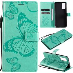 Mobigear Butterfly OPPO Reno 4 Hülle Klapphülle Geldbörse - Türkis