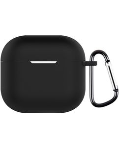 Mobigear Colors Apple AirPods 4 Hülle Flexibles Silikon - Schwarz