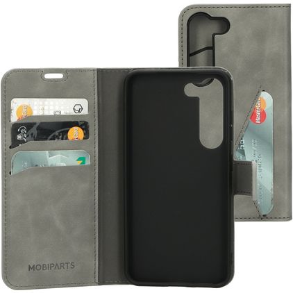 Mobiparts Classic Wallet Samsung Galaxy S23 Hülle Klapphülle Geldbörse - Granite Grey