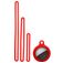 Mobigear Lanyard Apple AirTag Hülle Flexibles Silikon - Rot