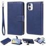Mobigear Wallet iPhone 12 Mini Hülle Abnehmbare 2in1 Klapphülle Geldbörse - Blau