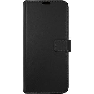 Valenta Gel Skin Samsung Galaxy A14 Hülle Echtes Leder Klapphülle Geldbörse - Schwarz