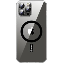 Valenta Durchsichtig iPhone 14 Pro MagSafe Hülle Gehärtetes Glas Backcover - Transparent