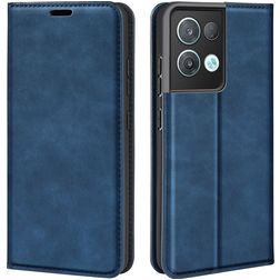Mobigear Retro Slim OPPO Reno 8 Pro 5G Hülle Klapphülle Geldbörse - Dunkelblau