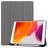Mobigear Tri-Fold Gel iPad 9 (2021) Hülle TPU,Kunstleder Klapphülle + Stifthalter - Grau