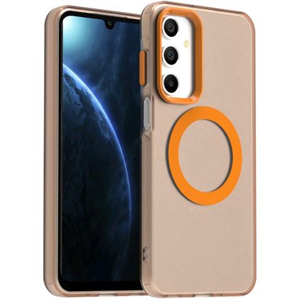 Mobigear Shockproof Samsung Galaxy A16 MagSafe Hülle Hardcase Backcover - Orange