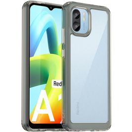Mobigear Crystal Xiaomi Redmi A1 4G Hülle Hardcase Backcover Stoßfest - Transparent / Grau