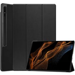 Mobigear Tri-Fold Samsung Galaxy Tab S8 Ultra Hülle Klapphülle - Schwarz