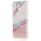 Mobigear Marble Huawei P20 Lite (2018) Hülle Flexibles TPU Backcover - Weiß / Pink