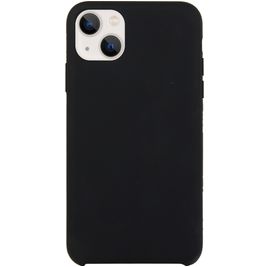 Mobigear Rubber Touch iPhone 15 Silikon Hülle Backcover - Schwarz