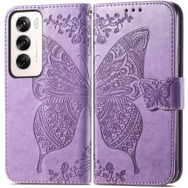 Mobigear Butterfly OPPO Reno 12 Pro Hülle Klapphülle Geldbörse - Lila
