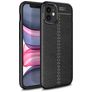 Mobigear Luxury iPhone 12 Mini Hülle Flexibles TPU Backcover - Schwarz