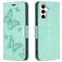 Mobigear Butterfly Samsung Galaxy S23 FE Hülle Klapphülle Geldbörse - Grün