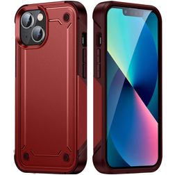 Mobigear Slim Armor iPhone 14 Plus Hardcase Backcover Shockproof - Rot