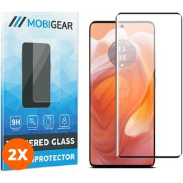 Mobigear Premium Motorola Edge 50 Ultra Panzerglas Gehärtetes Glas Displayschutz - Hüllenfreundlich (2er Pack)