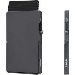 Valenta Cardprotector Aluminium Kartenetui - 5 Karten - MagSafe Kompatibel - Grau