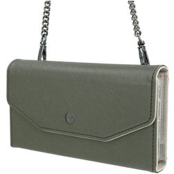Valenta iPhone 11 Pro Max Hülle Echtes Leder Abnehmbare 2in1 Clutch - Green Mode