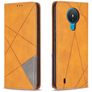Mobigear Rhombus Slim Nokia 1.4 Hülle Klapphülle - Cognac