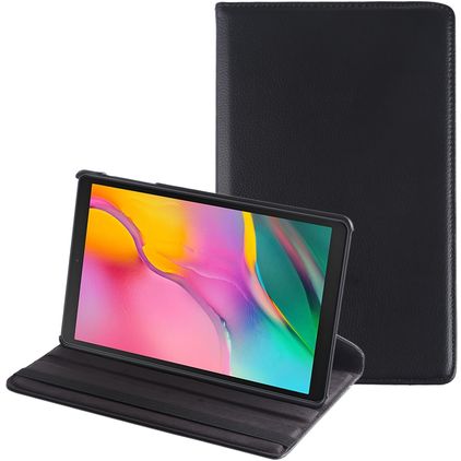 Mobigear DuoStand Samsung Galaxy Tab A 10.1 (2019) Hülle Drehbare Klapphülle - Schwarz