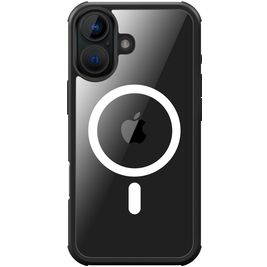 Valenta Full Cover iPhone 16 MagSafe Hülle Gehärtetes Glas Backcover Stoßfest - Schwarz