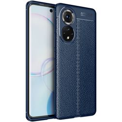 Mobigear Luxury HONOR 50 Hülle Flexibles TPU Backcover - Blau