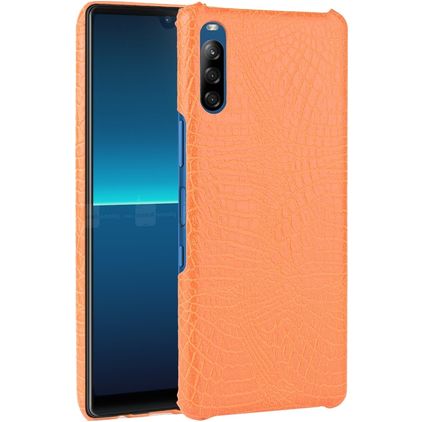 Mobigear Croco Sony Xperia L4 Hülle Hardcase Backcover - Orange
