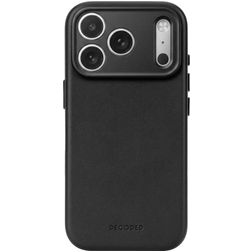 Decoded iPhone 18 Pro MagSafe Hülle Echtes Leder Backcover Stoßfest - Schwarz