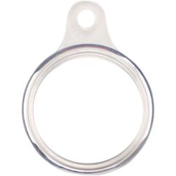 Mobigear Keychain Ring Apple AirTag Hülle Flexibles TPU Schlüsselanhänger - Transparent
