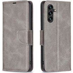 Mobigear Excellent Samsung Galaxy A35 Hülle Klapphülle Geldbörse - Grau