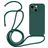 Mobigear Lanyard iPhone 14 Silikon Handykette - Dunkelgrün