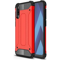 Mobigear Outdoor Samsung Galaxy A50 Hülle Hardcase Backcover Stoßfest - Rot