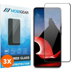 Mobigear Premium Motorola ThinkPhone Panzerglas Gehärtetes Glas Displayschutz - Hüllenfreundlich - Schwarz (3er Pack)