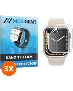 Mobigear Apple Watch - 41 mm Hydrogel-TPU Displayschutz - Hüllenfreundlich (3er Pack)