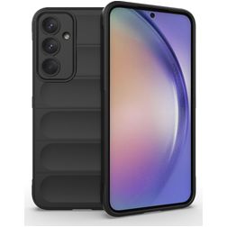 Mobigear Bumpy Samsung Galaxy A35 TPU (flexibel) Backcover - Schwarz