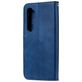 Mobigear Zipper Xiaomi Mi Note 10 Lite Hülle Klapphülle Geldbörse - Blau