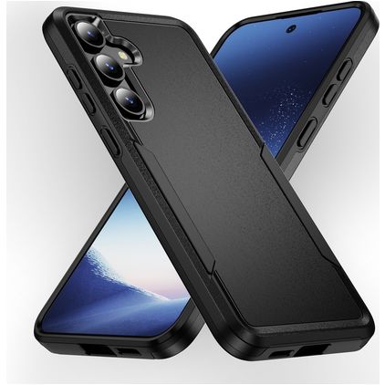 Mobigear Heavy Armor Samsung Galaxy S24 Plus Hülle Hardcase Backcover Stoßfest - Schwarz