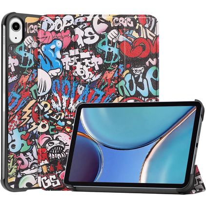 Mobigear Tri-Fold iPad Mini 6 (2021) Hülle Klapphülle - Graffiti