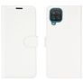 Mobigear Classic Samsung Galaxy A12 Hülle Klapphülle Geldbörse - Weiß