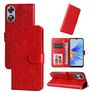 Mobigear Sunflower OPPO A17 Hülle Klapphülle Geldbörse - Rot