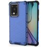 Mobigear Honeycomb Huawei P40 Hülle Hardcase Backcover Stoßfest - Blau