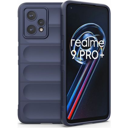 Mobigear Bumpy Realme 9 Pro Plus TPU (flexibel) Backcover - Dunkelblau